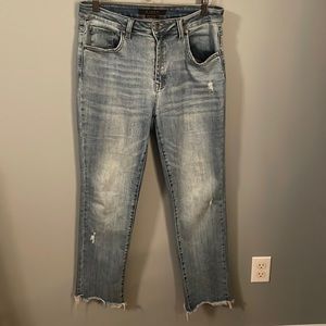 Risen High-waisted straight leg jeans 11/30